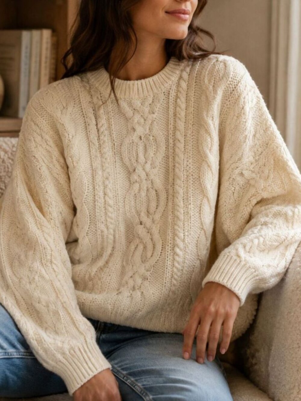 Vintage Aran Crafts Ireland 100% Wool Cable Knit Sweater XXL Heritage Fisherman